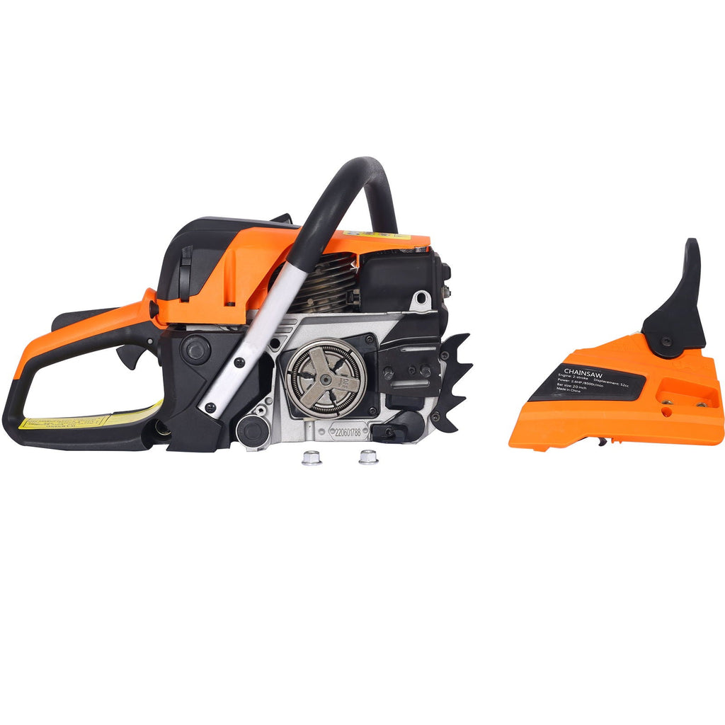 52cc Gasoline Chainsaw with 20" Oregon Bar - Orange