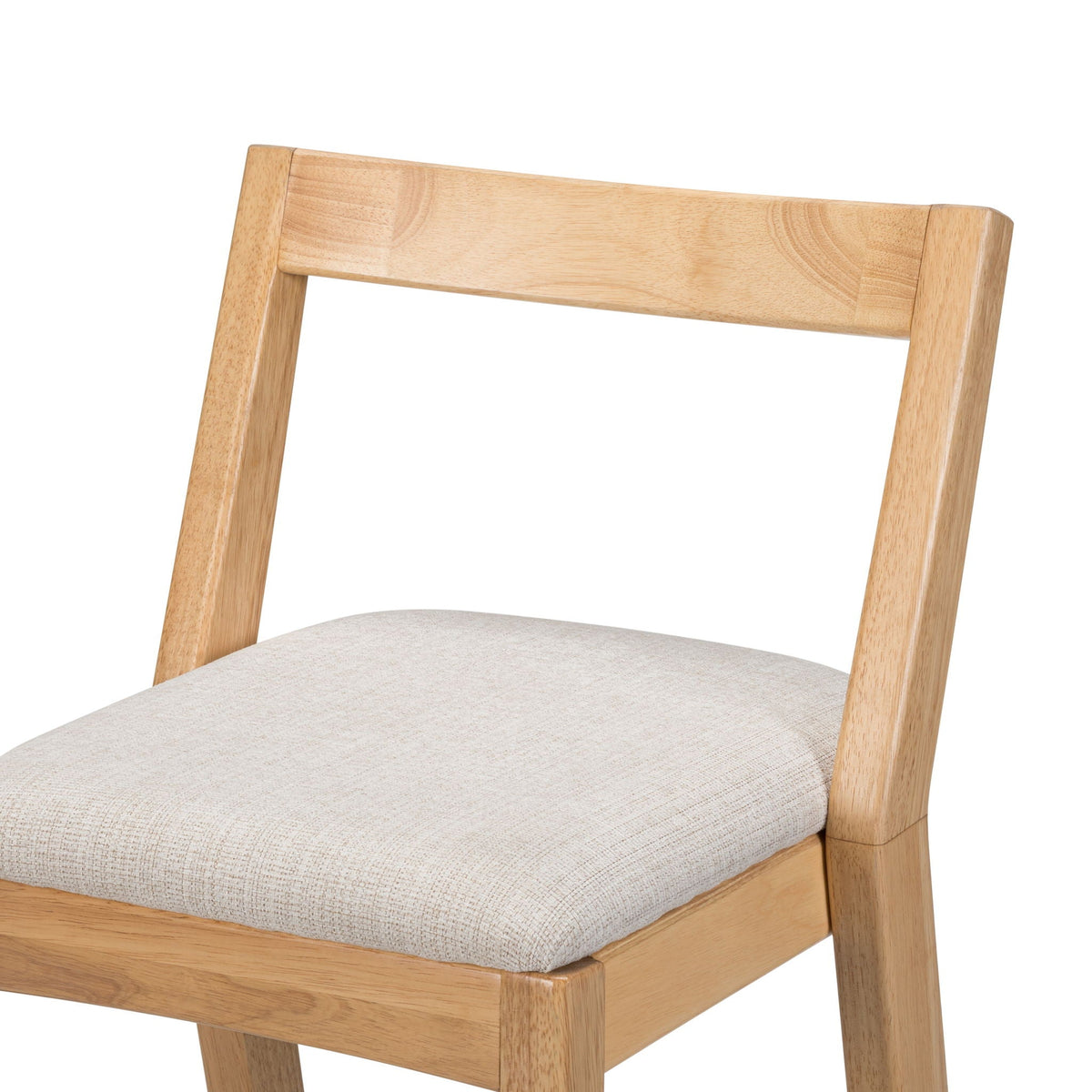 Jasper Indoor Barstool Set of 2 with Durable Rubberwood Seating - Dark Brown or Light Brown