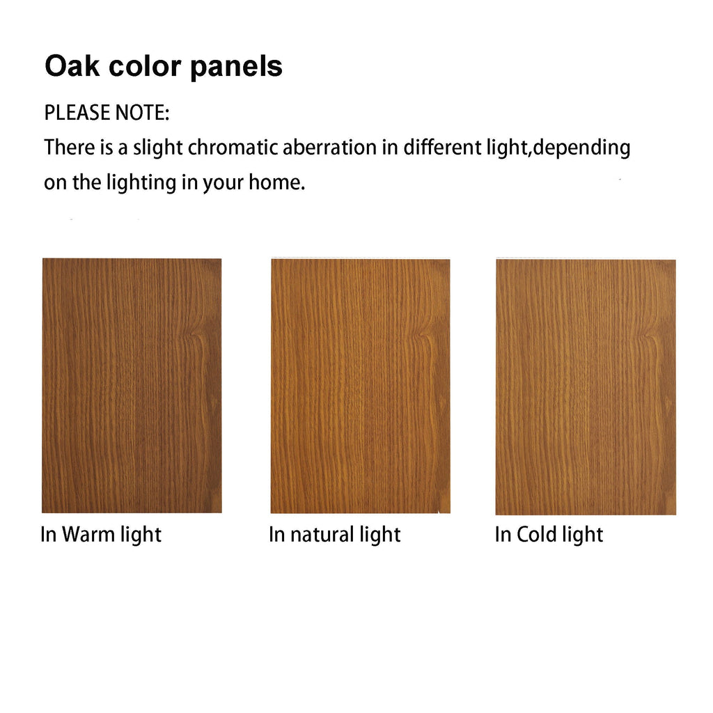 Lighted Curio Display Cabinet with Adjustable Shelves - Light Brown, Dark Brown, Dark Red