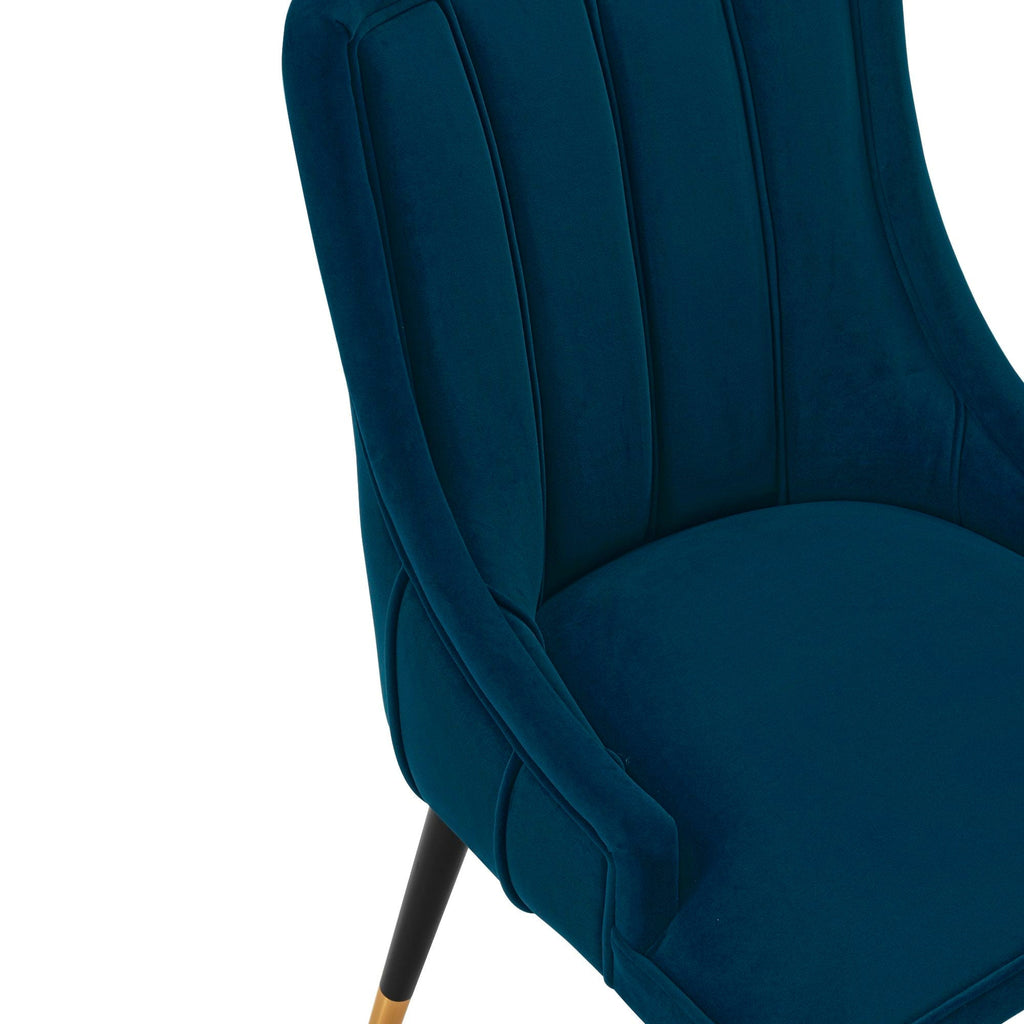 Eda Dining Chair with Stitched Upholstery - Multiple Colors