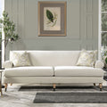 Two Cushion Tightback Sofa with Removable Cushions - Beige or Light Brown