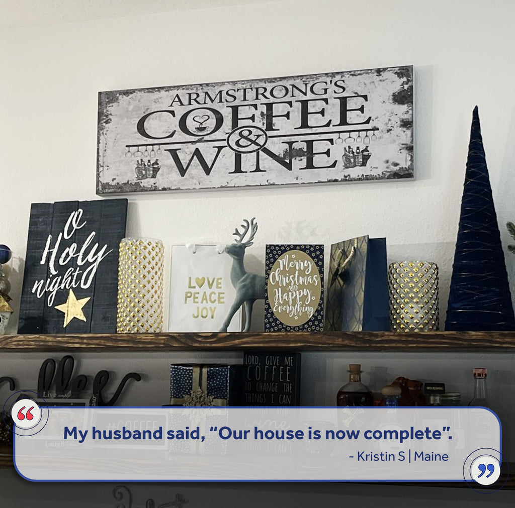Coffee and Wine Sign