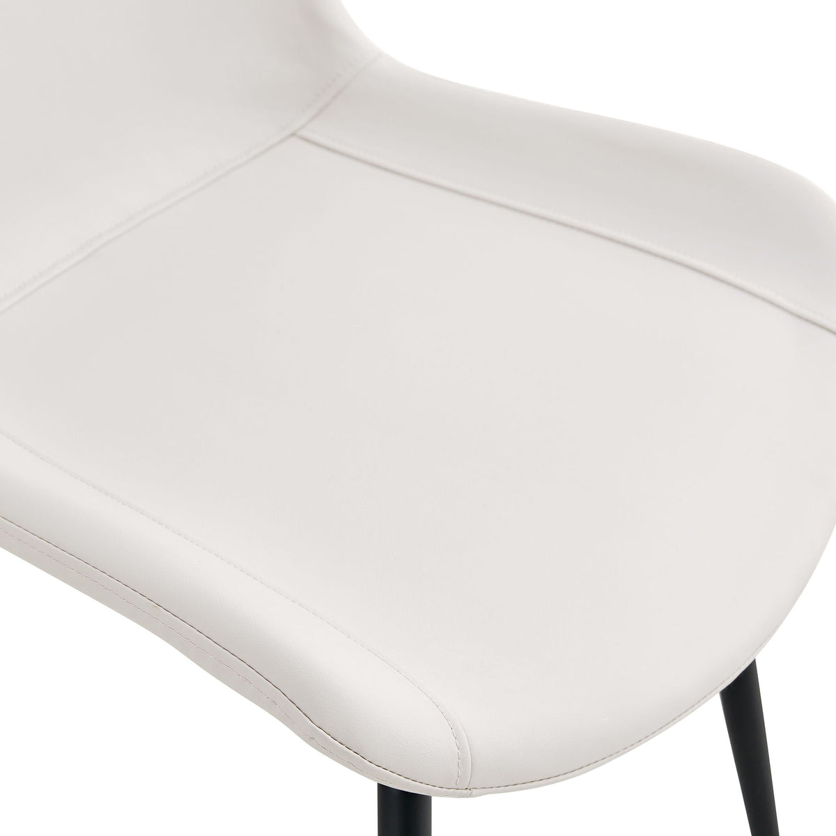 Modern Medieval Cushioned Chairs with Suede Backrest - Pearl Silver, White, or Gray