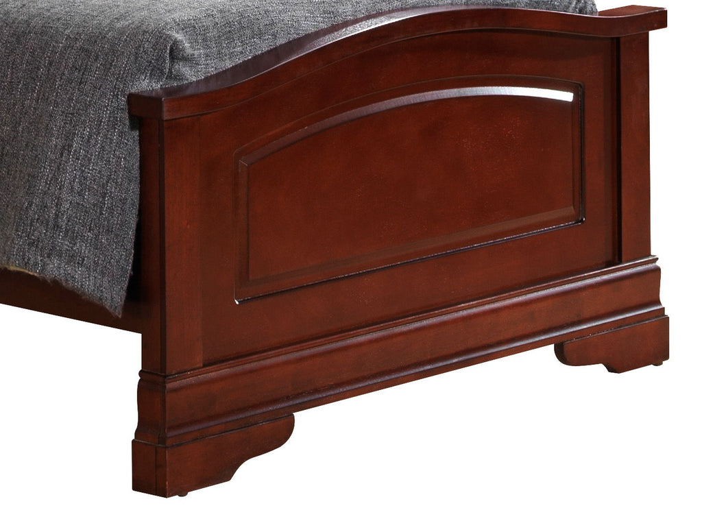 Elegantly Crafted Panel Sleigh Bed with Upholstered Panels - Multiple Colors