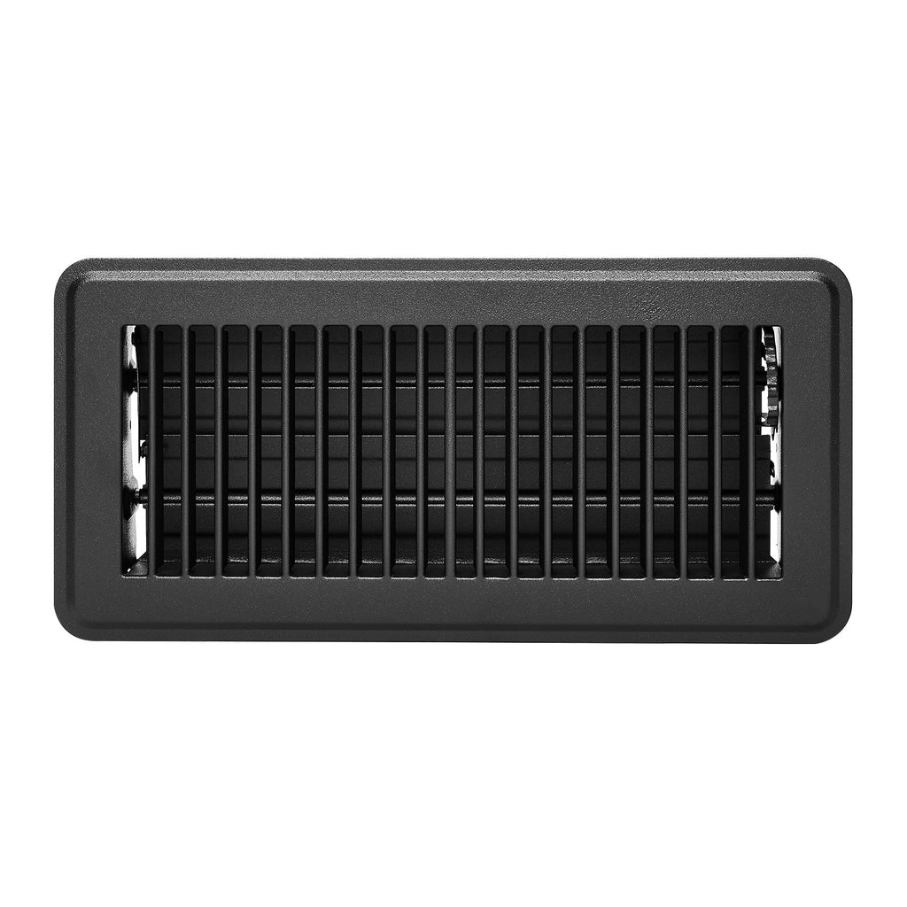 Iron Floor Registers 4 x 10 Inch 12-Pack with Adjustable Airflow - Iron