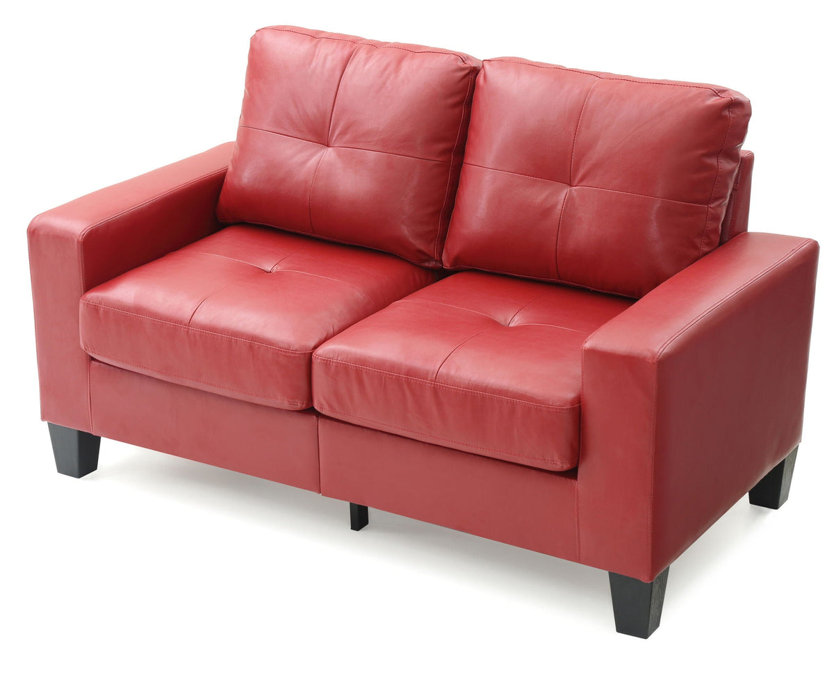 Track Arm Loveseat with Pocket Coil Comfort - Multiple Colors