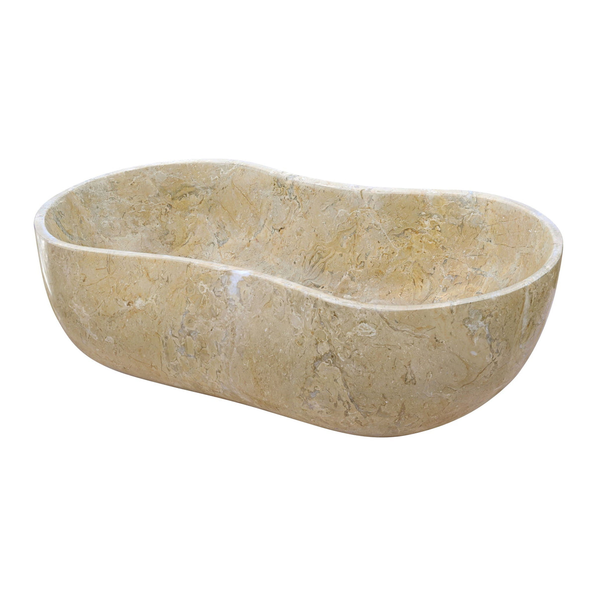 Bathroom Vessel Sink With Wavy Design