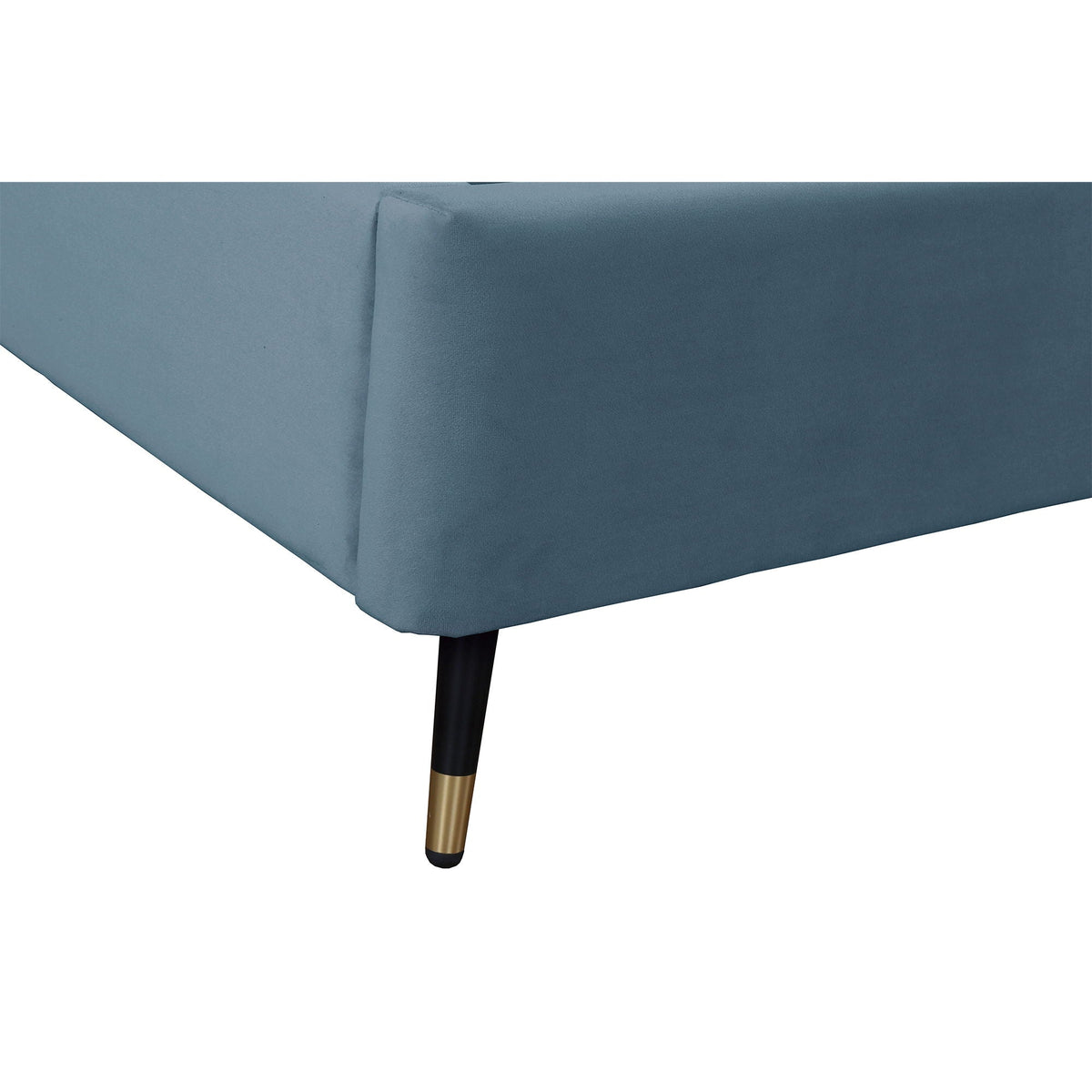 Upholstered Bed with Headboard and Slats - Multiple Colors