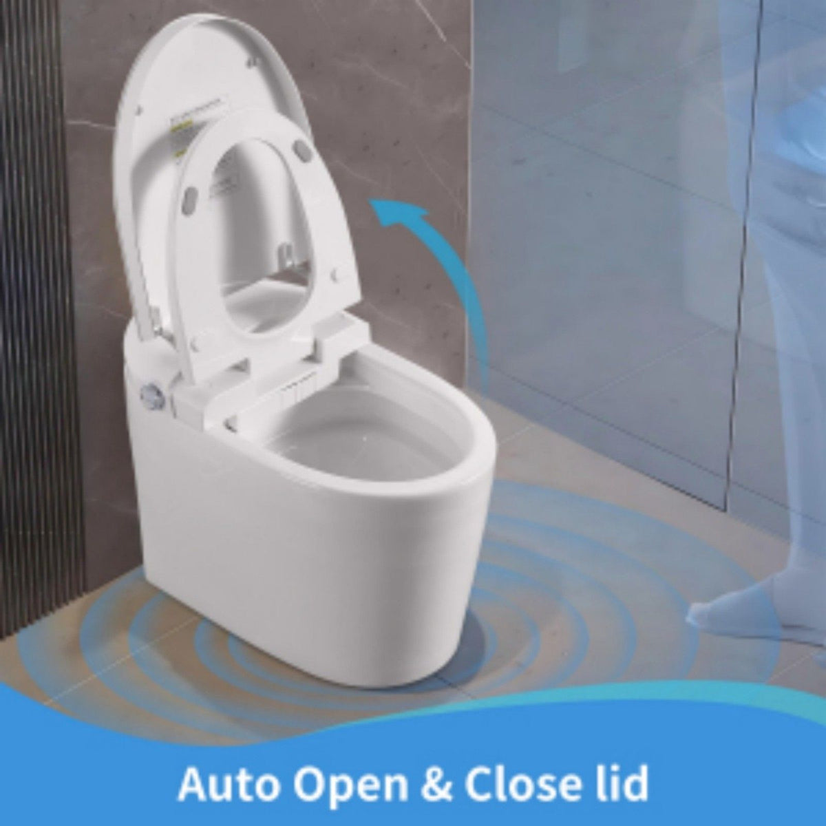 Tankless Smart Toilet With Bidet Built In