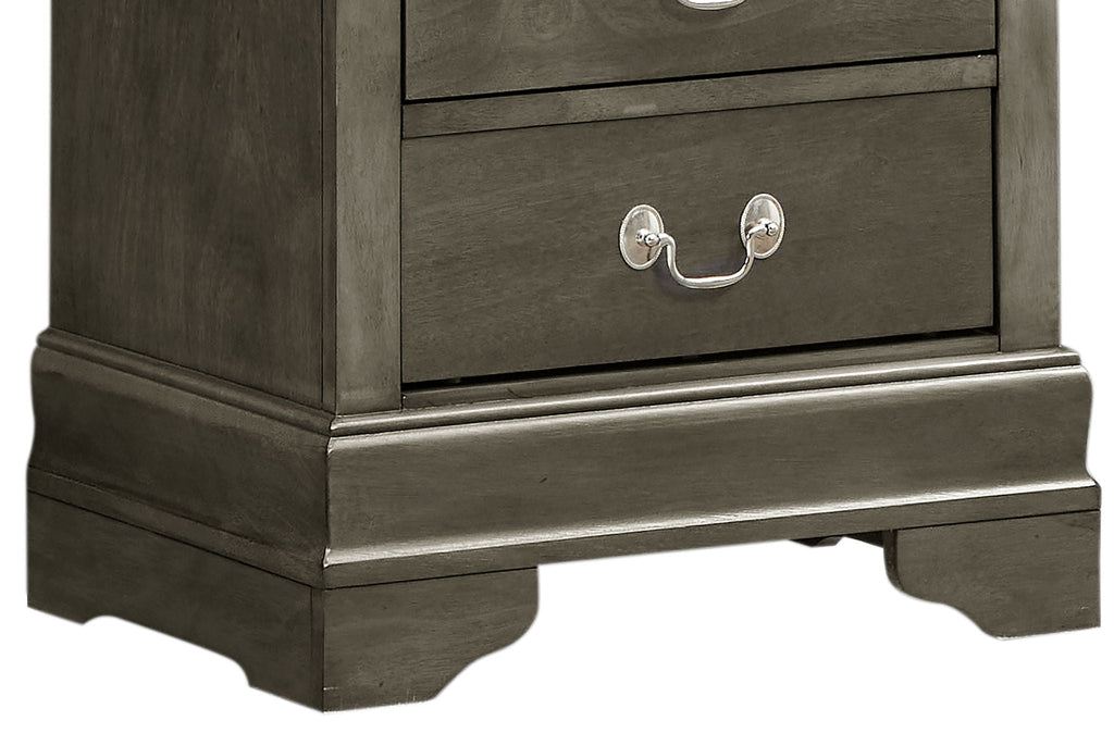 Traditional Style Design Nightstand with Classic Accent - Multiple Colors