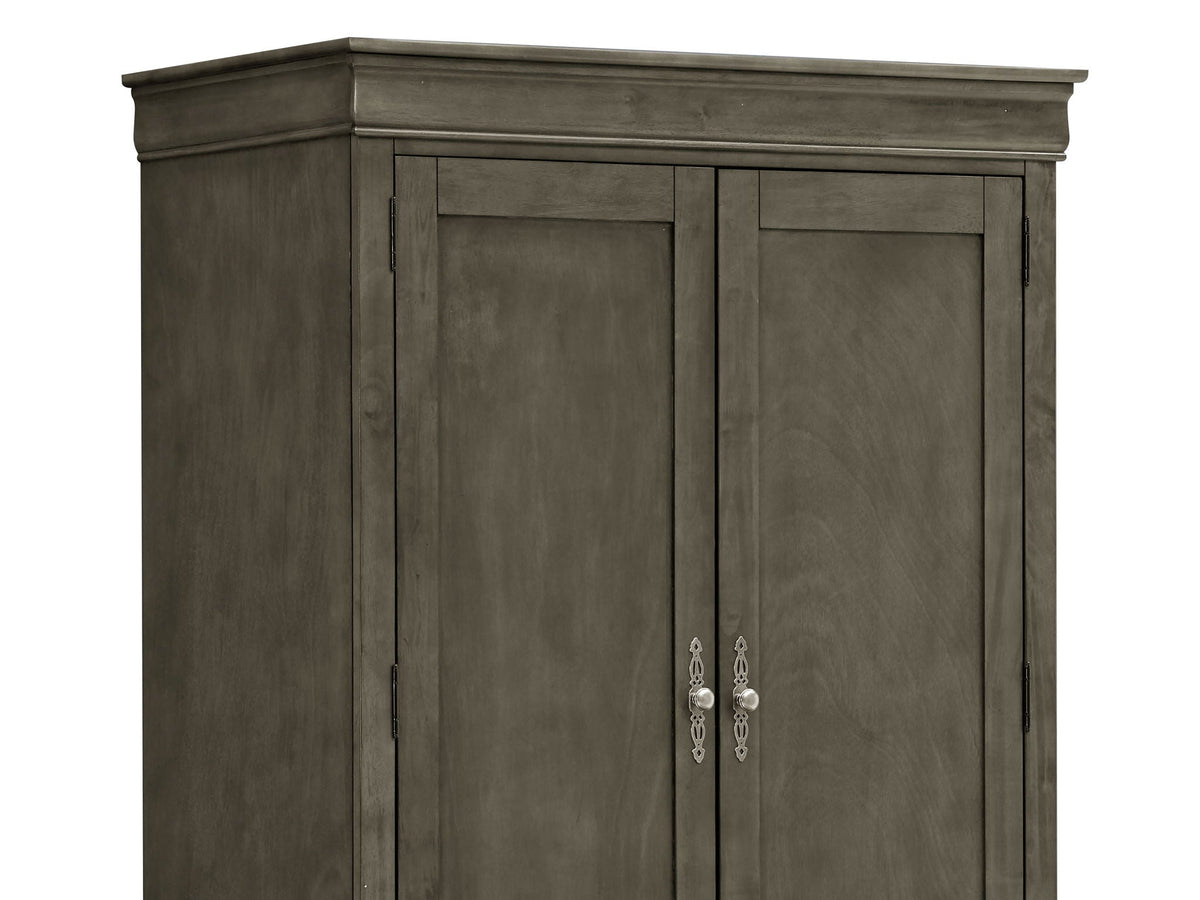 Traditional Armoire with Hanging Bar - Multiple Colors