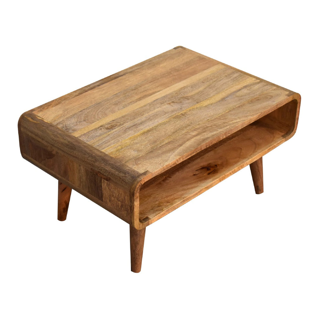 Solid Wood Media Unit with Open Slot - Oak-ish