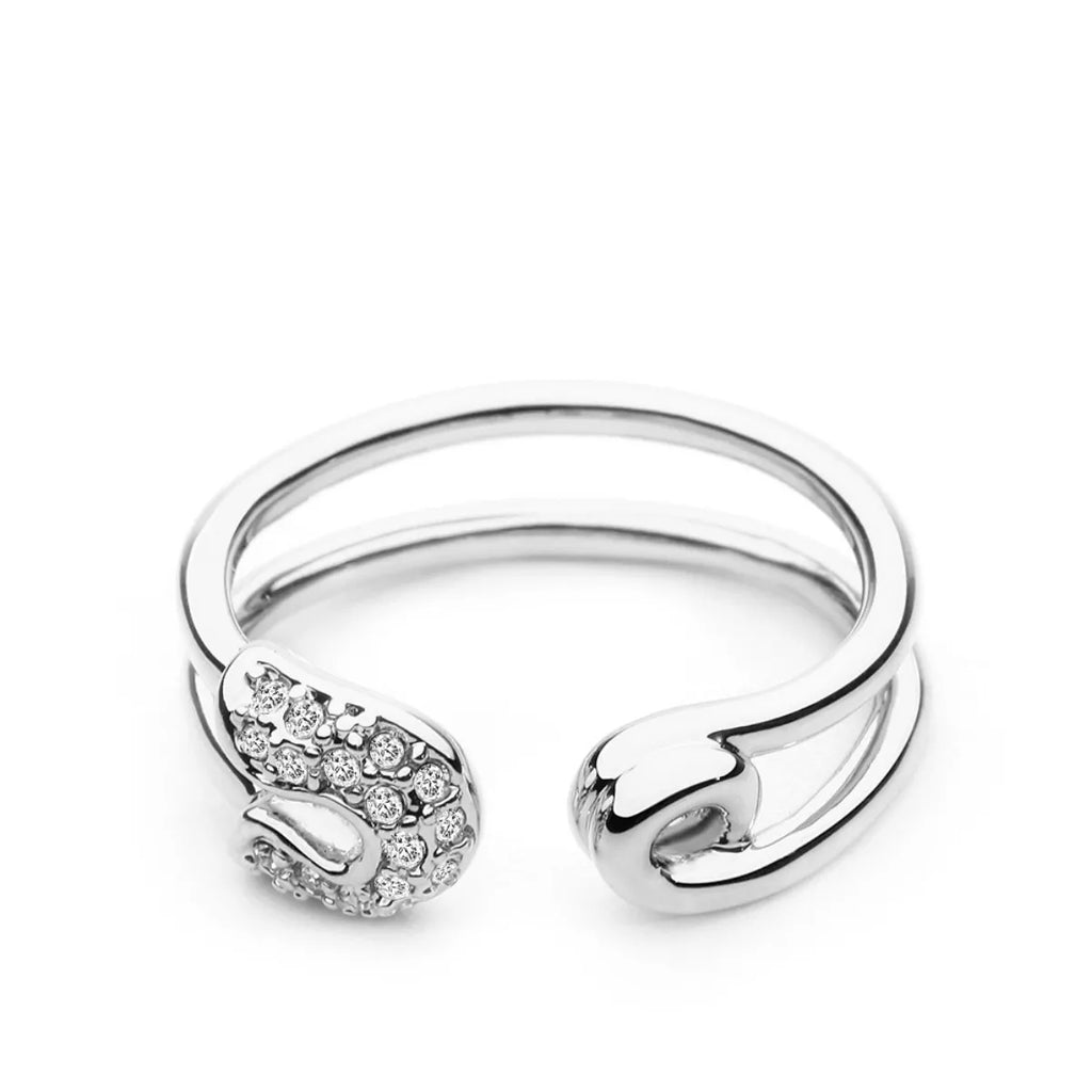 Zircon Double Band Open Ring