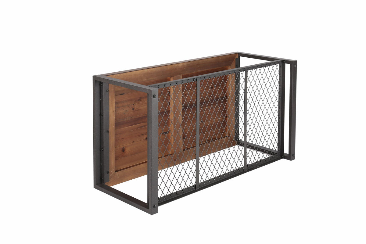 Console Coffee Table with Reclaimed Wood Finish - Natural