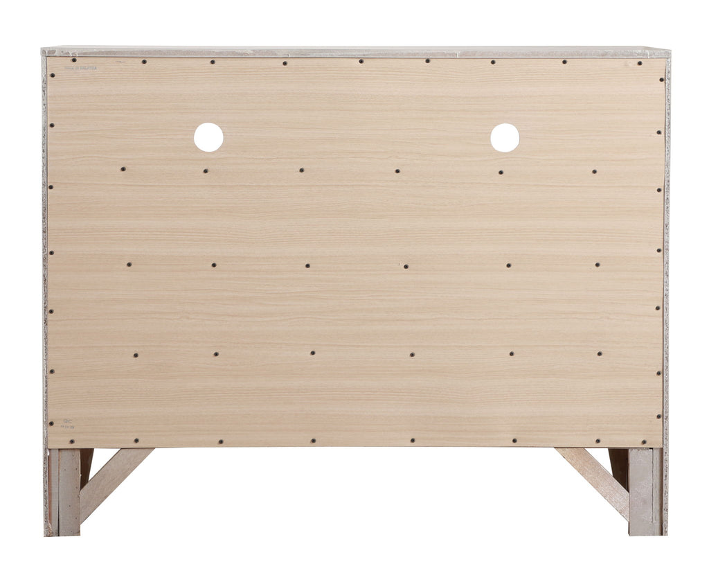 Media Chest with Modern Beveled Drawer Fronts - Multiple Colors