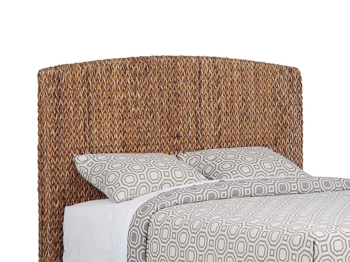 Laughton Banana Leaf California King Panel Bed Amber