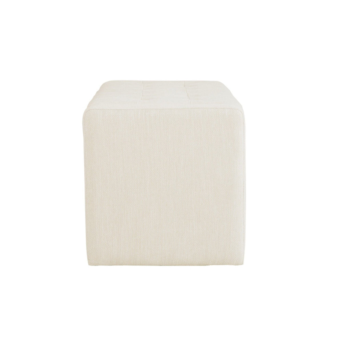 Cream Storage Bench with Soft Close Lid - Polyester Upholstery