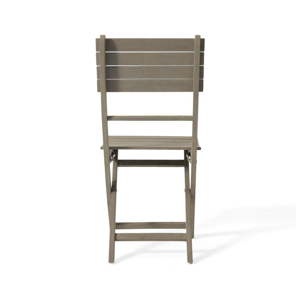 Positano Foldable Dining Set with Foldable Design - White or Dark Brown
