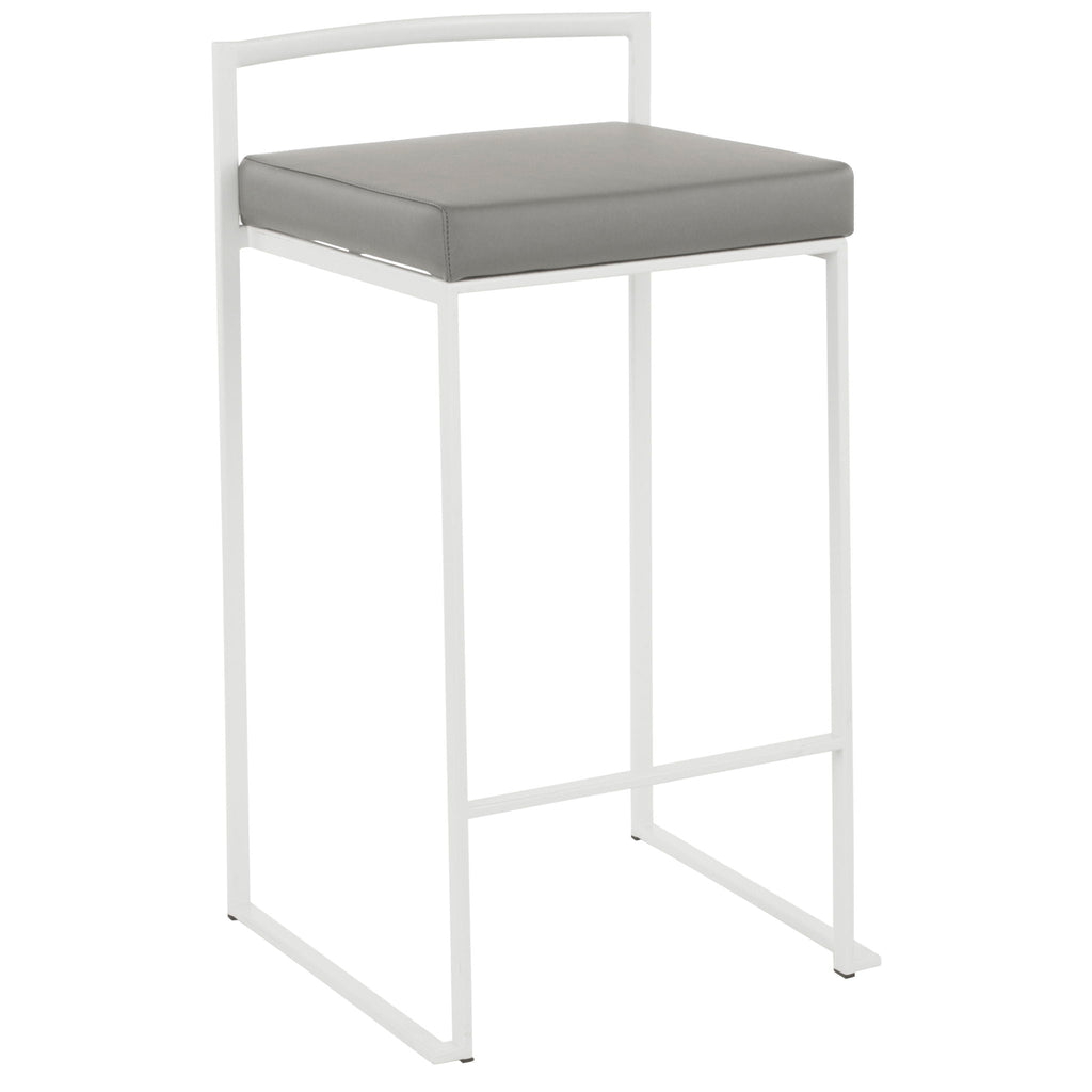 Stackable Counter Stool with Padded Comfort Seat - Multiple Colors