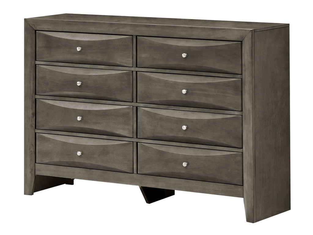 Marilla Dresser with Molded Resin Drawer Fronts - Multiple Colors
