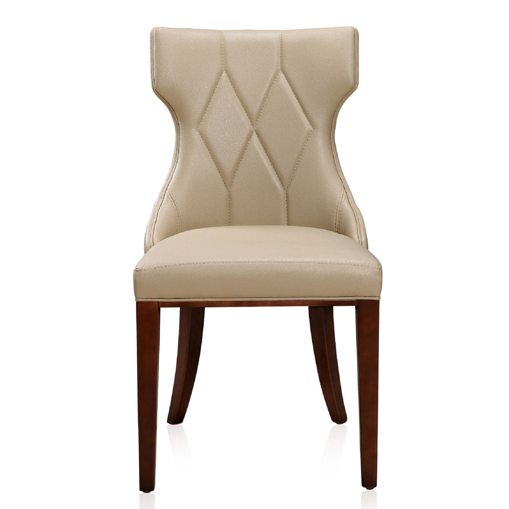 Reine Dining Chair Set of 2 with Solid Wood Frame and Classic Design - Multiple Colors