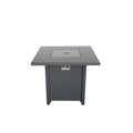 Outdoor Fire Pit Table with Lid - Gray