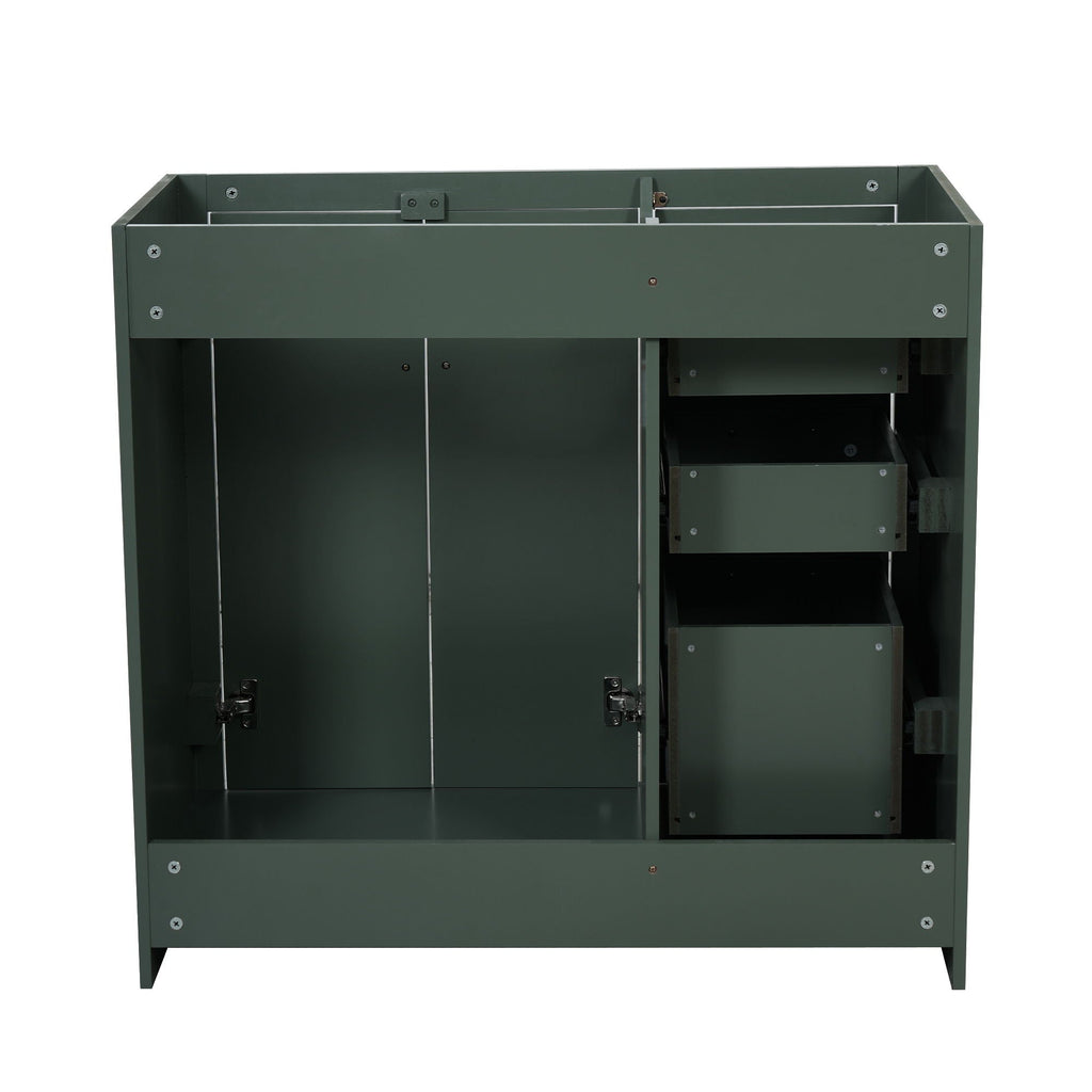 Retro Style Bathroom Vanity with Soft Closing Doors - Multiple Colors