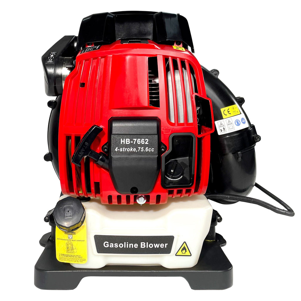 Backpack Gas Leaf Blower with 76Cc Engine – Red