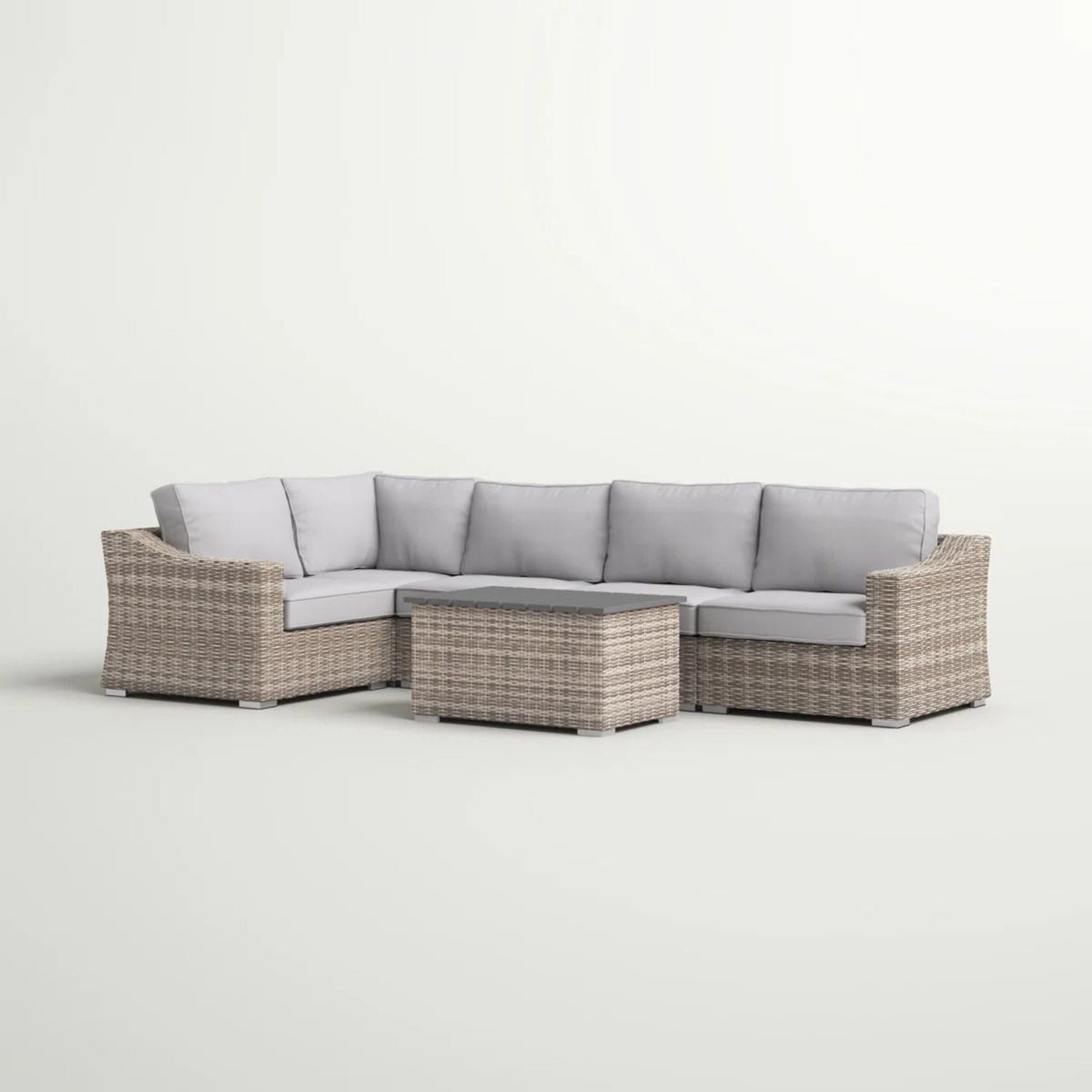 Stylish Sofa Seating Group With Cushions - Multiple Set Options, Dark Gray, Gray, or Dark Brown