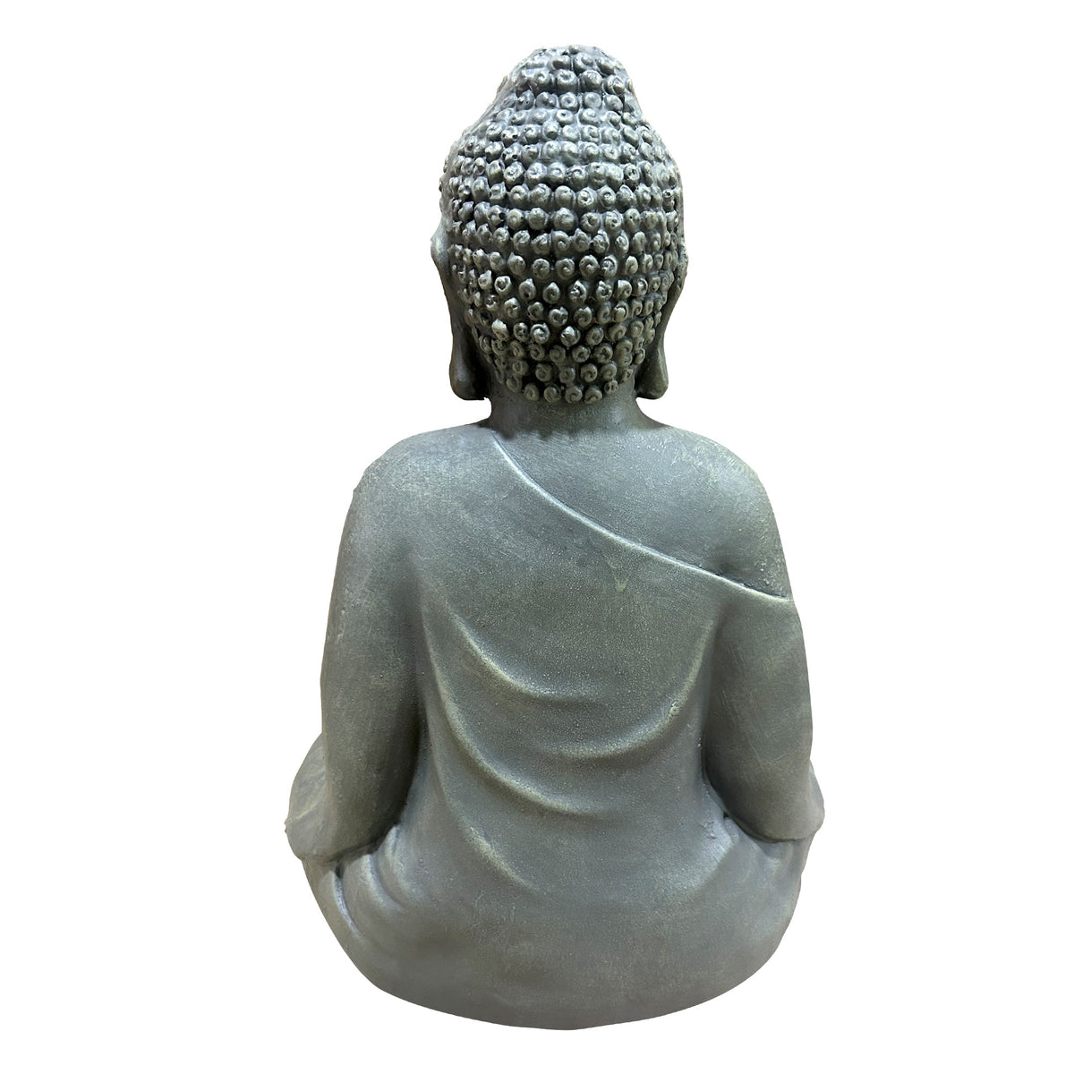 Magnesium Oxide Buddha Statue with Weatherproof Finish - Grey