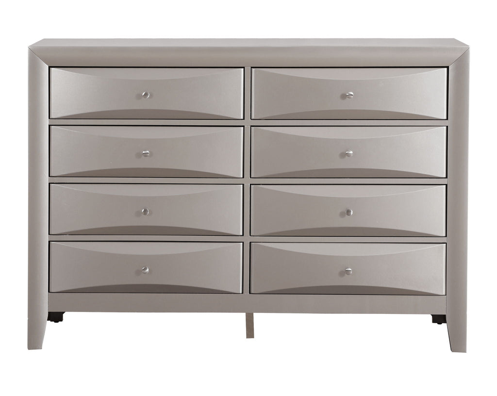 Marilla Dresser with Molded Resin Drawer Fronts - Multiple Colors