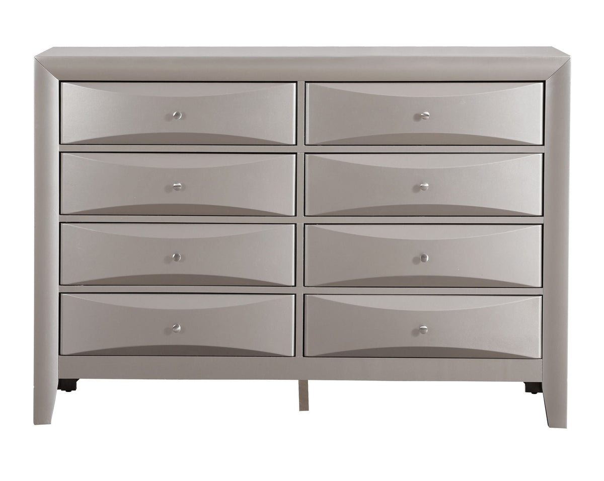 Marilla Dresser with Molded Resin Drawer Fronts - Multiple Colors