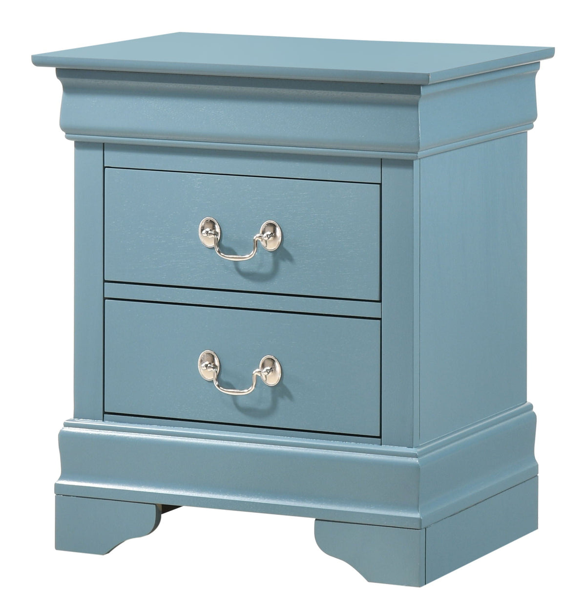 Traditional Style Design Nightstand with Classic Accent - Multiple Colors