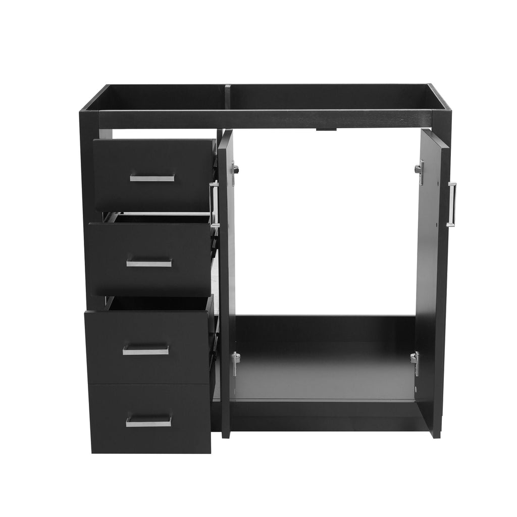 Retro Style Bathroom Vanity with Soft Closing Doors - Multiple Colors