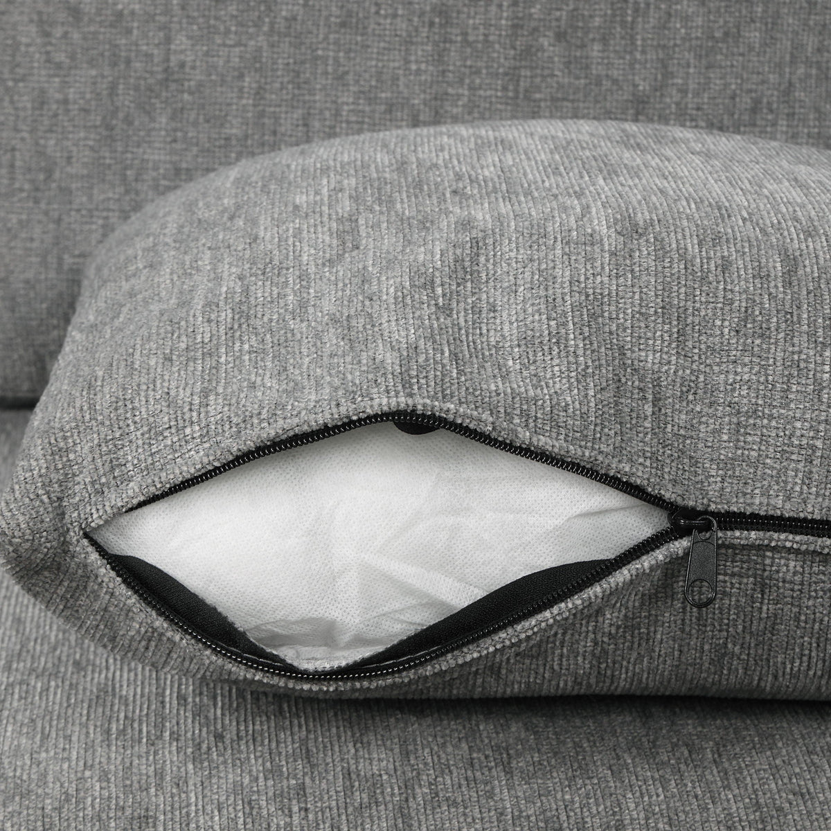 Single Pull Out Sofa Bed with USB Ports and Cup Holders - Dark Gray or Beige