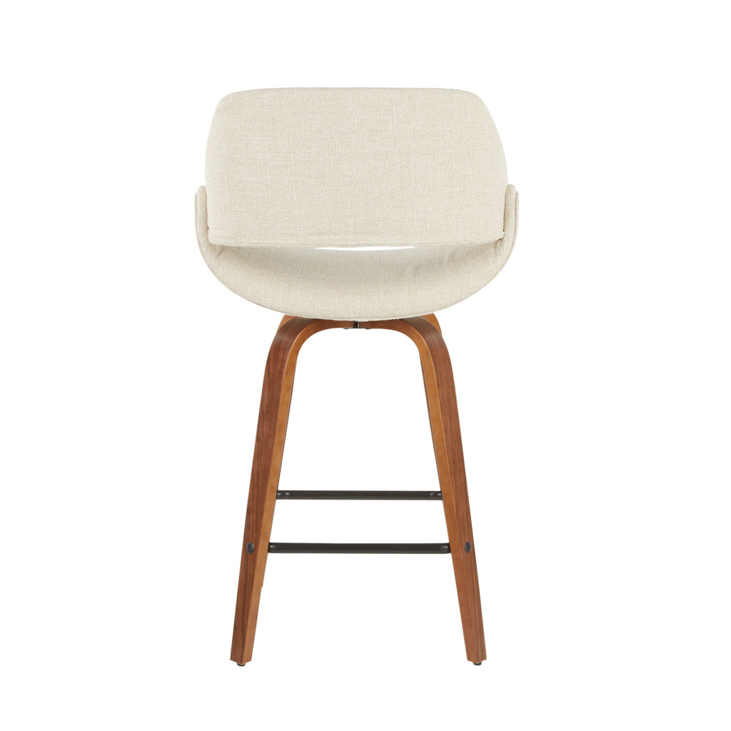 Fabrico - Mid-Century Modern Counter Stool (Set of 2)