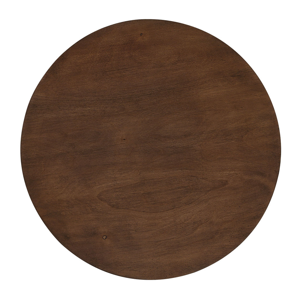 Loanna Wooden Color End Table with Sturdy Tabletop - Brown