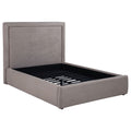 Lawson 54-inch Upholstered Full Panel Platform Bed Mushroom