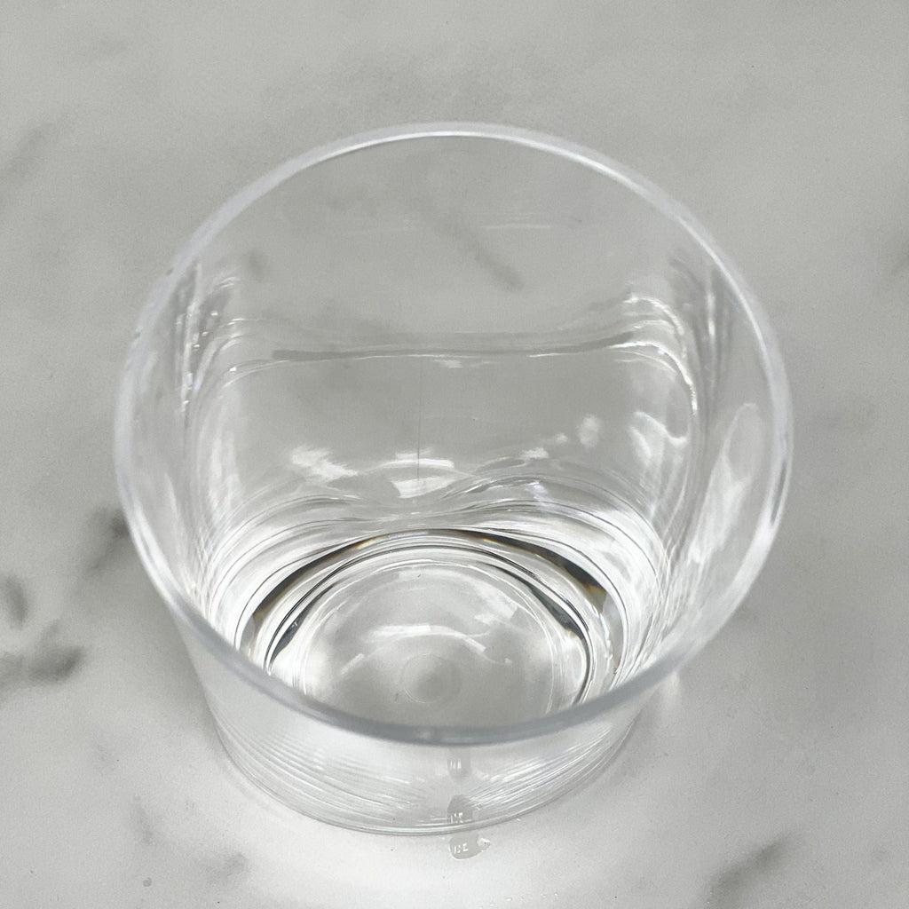 Clear Acrylic Bar Glasses Set of 4 with Unbreakable Design
