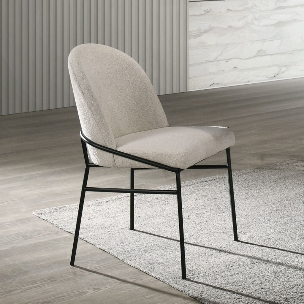 Lark - Side Chair (Set of 2) - White / Black