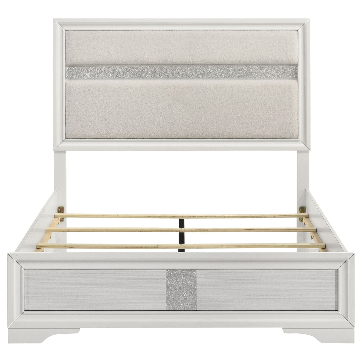 Miranda 54-inch Upholstered Full Panel Bed White