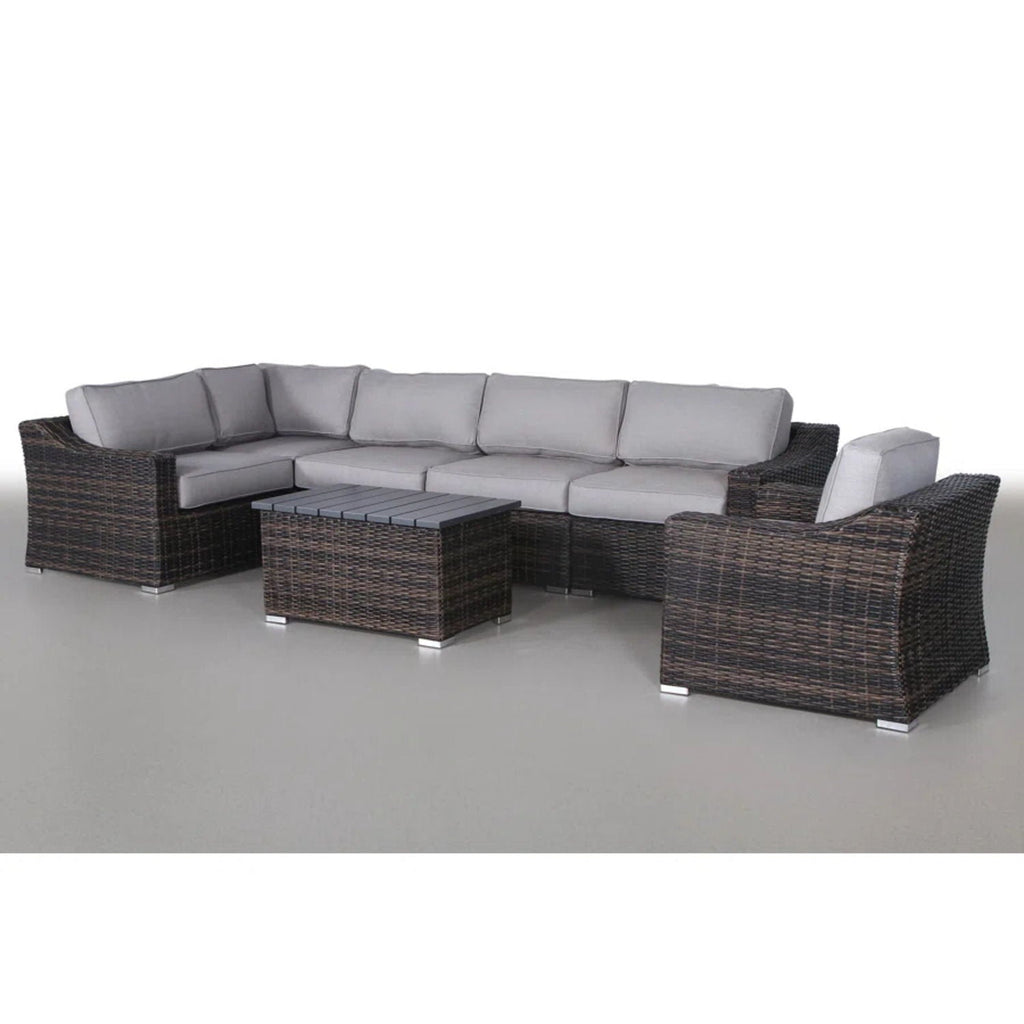 Stylish Sofa Seating Group With Cushions - Multiple Set Options, Dark Gray, Gray, or Dark Brown