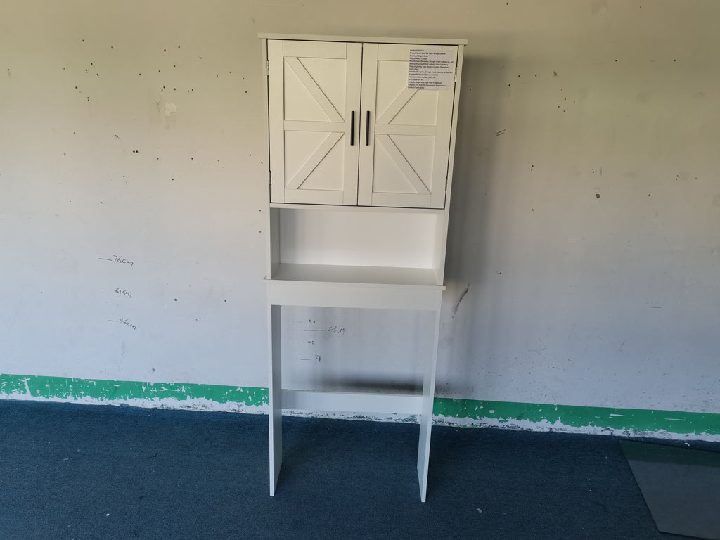Over The Toilet Storage Cabinet with Adjustable Shelf - White