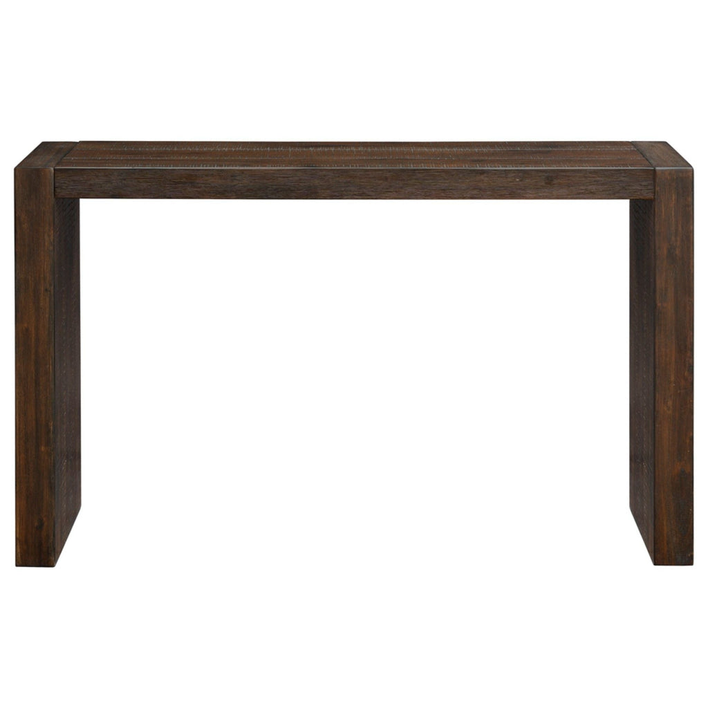 Modern Design Console Table with Solid Wood Construction - Light or Dark Brown