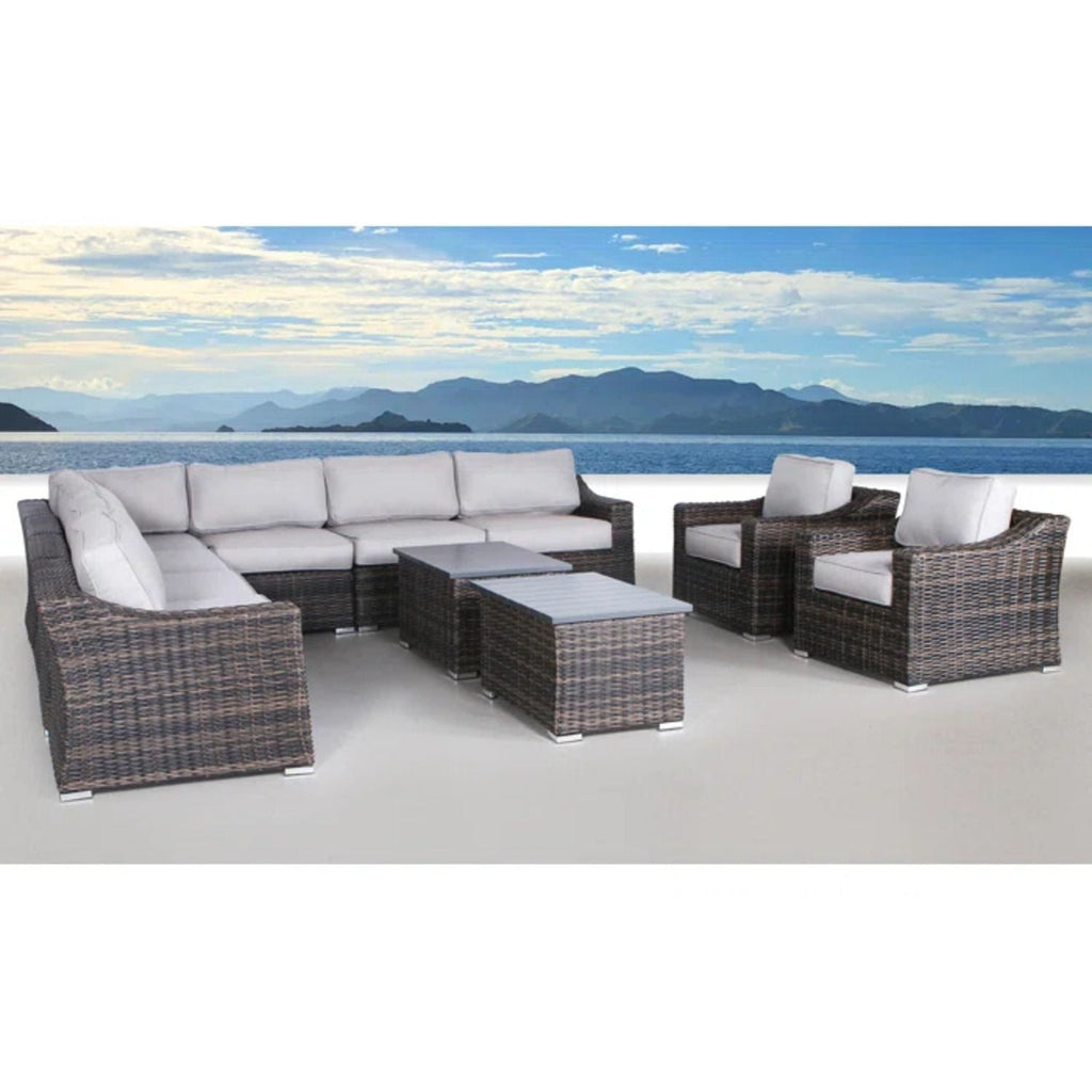 Stylish Sofa Seating Group With Cushions - Multiple Set Options, Dark Gray, Gray, or Dark Brown