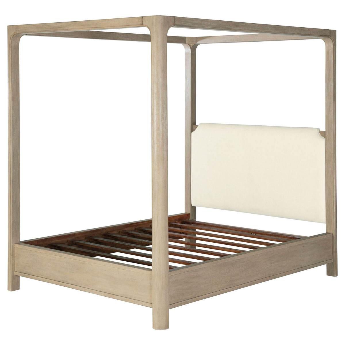 Solano 85-inch Queen Canopy Bed Weathered Mango