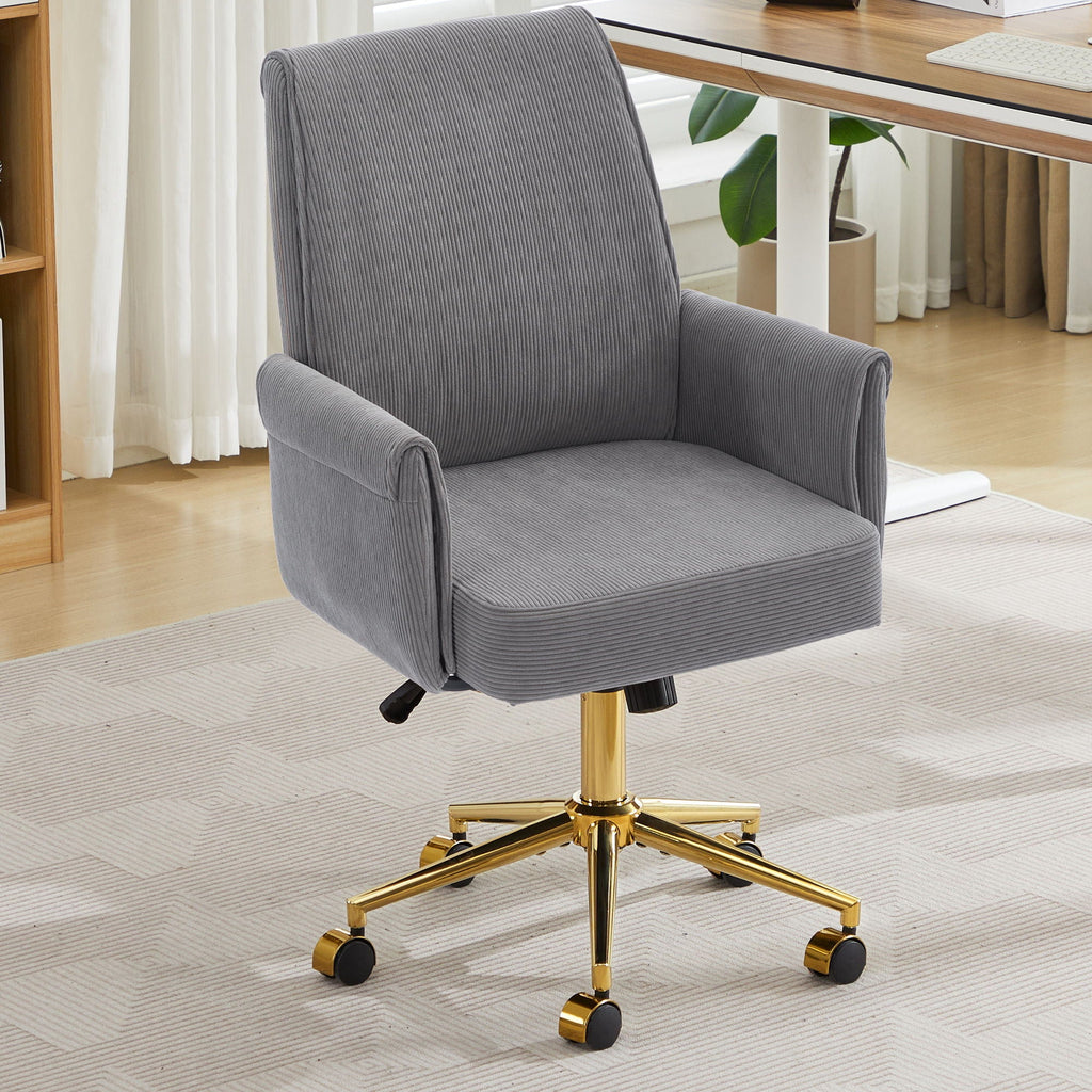 Ergonomic Mid Back Office Chair with Memory Foam Cushion - Multiple Colors