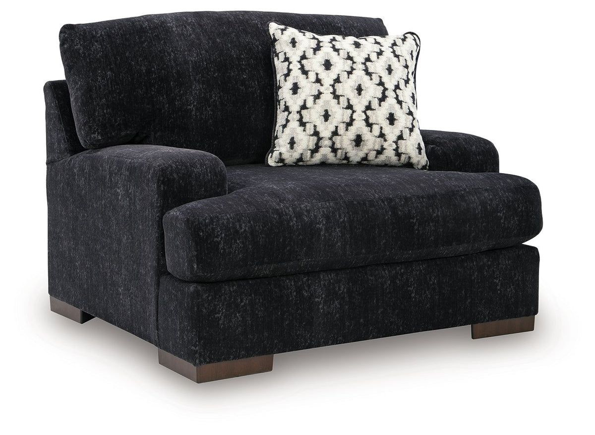 Whitmore Manor - Chair And A Half - Black Pearl