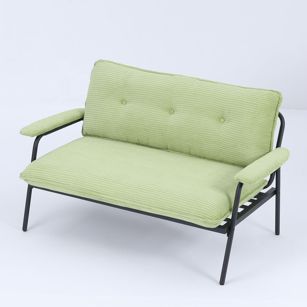 Modern Metal Frame Sofa with Sponge Filling - Beige