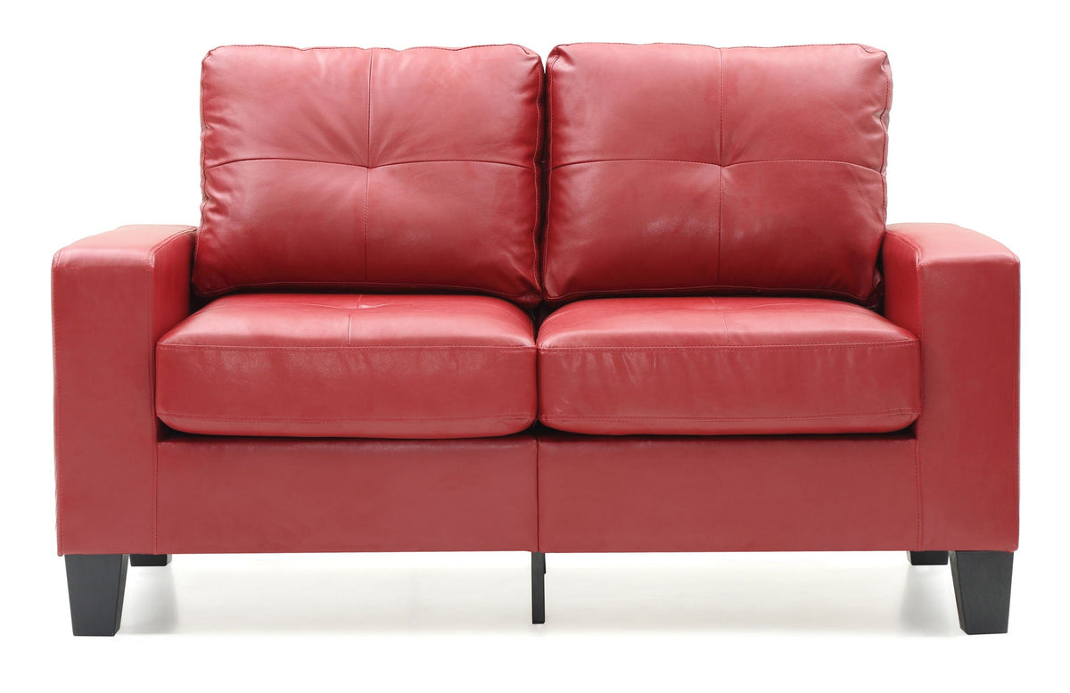 Track Arm Loveseat with Pocket Coil Comfort - Multiple Colors